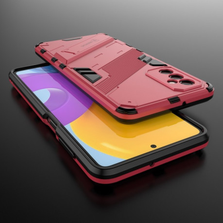 Противоударный чехол Punk Armor для Samsung Galaxy M52 5G - светло-красный