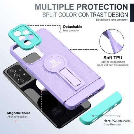 Противоударный чехол Small Tail Holder для Samsung Galaxy A23 4G - фиолетовый