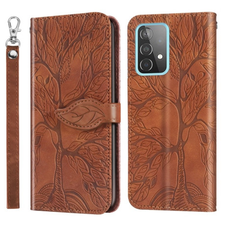 Чехол-книжка Life of Tree для Samsung Galaxy A53 5G - коричневый