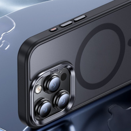 Противоударный чехол Benks Magsafe Magnetic для iPhone 15 Pro Max - серый