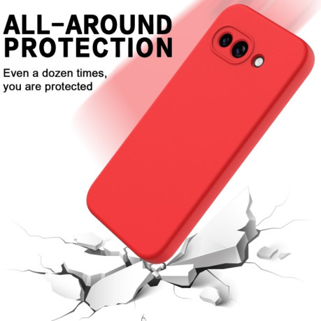 Силіконовий чохол Solid Color Liquid Silicone на Google Pixel 9a - червоний