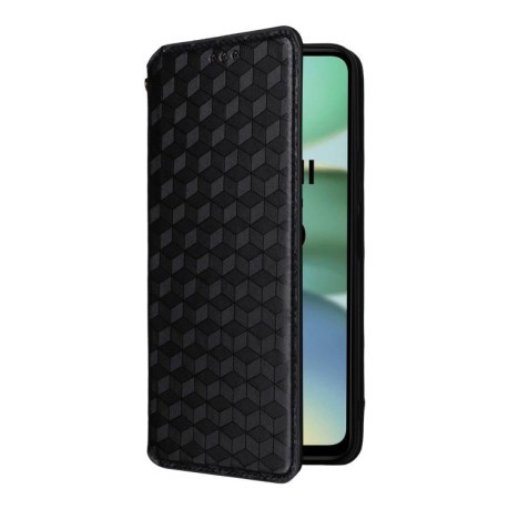 Чехол-книжка Cubic Grid Texture Flip Leather для Xiaomi Redmi A5 4G 173.3mm - черный