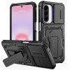 Чохол Escase зі шторкою камери та прихованим тримачем на Galaxy A27 5G — червоний