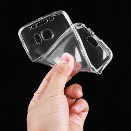 Двусторонний чехол Double-sided Ultra-thin на Samsung Galaxy S6 Edge / G925 -прозрачный