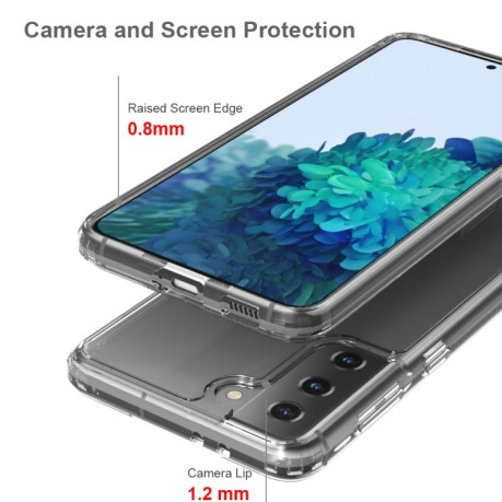 Акриловый противоударный чехол HMC на Samsung Galaxy S21 Plus - черный