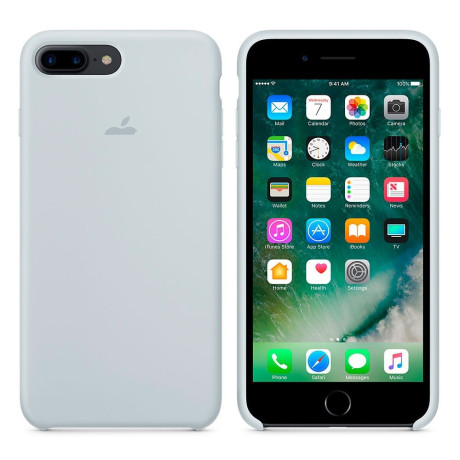 Силиконовый чехол Silicone Case Mist Blue на iPhone 7 Plus/8 Plus