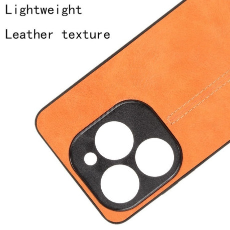 Ударозащитный чехол Sewing Cow Pattern для Infinix Smart 8 Plus / Smart 8 Pro - оранжевый