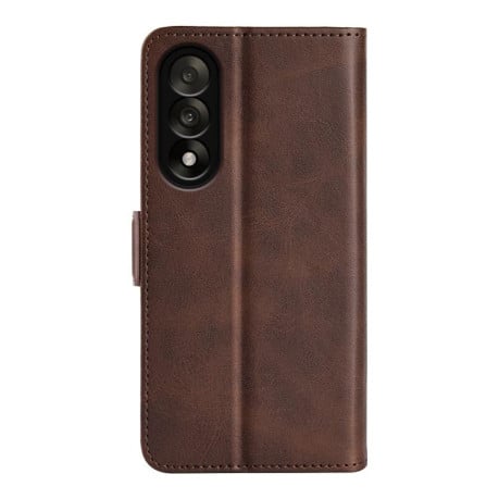 Чехол-книжка Dual-side Magnetic Buckle на OnePlus Nord 5 / Ace 5 Ultra - коричневый