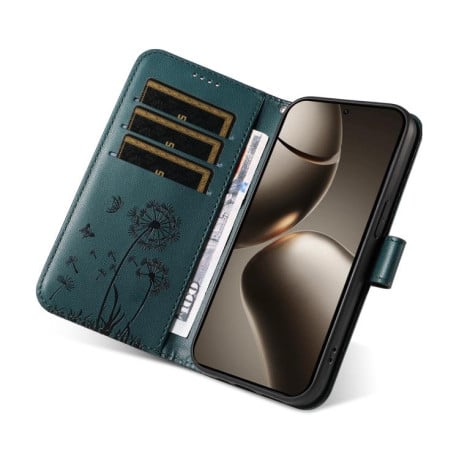 Чехол-книжка Dandelion Embossed Pattern Flip Leather на Xiaomi 15T Pro 5G - синий