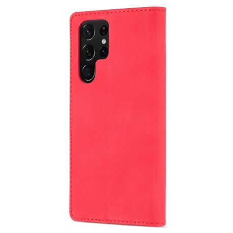 Чехол-книжка AZNS Skin Feel Calf для Samsung Galaxy S22 Ultra 5G - красный
