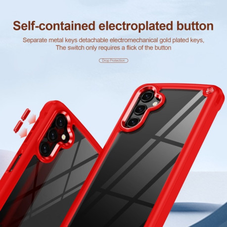 Протиударний чохол Soft Clear для Samsung Galaxy A14 5G - червоний
