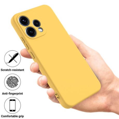 Силіконовий чохол Solid Color Liquid Silicone для OPPO Reno15 5G Global — жовтий