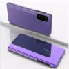 Чехол-книжка Clear View на Samsung Galaxy A02s - фиолетово-синий