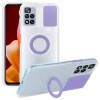 Противоударный чехол Sliding Camera with Ring Holder для Xiaomi Poco X4 Pro 5G - фиолетовый