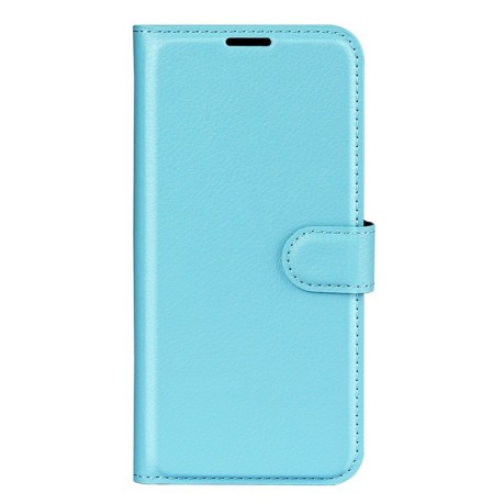 Чехол-книжка Litchi Texture на Xiaomi Redmi Note 11 / Poco M4 Pro 5G - голубой