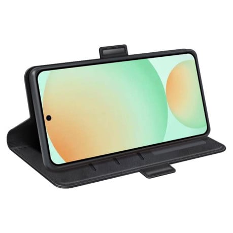 Чехол-книжка с двусторонней магнитной застёжкой на Samsung Galaxy S25 FE 5G - черный