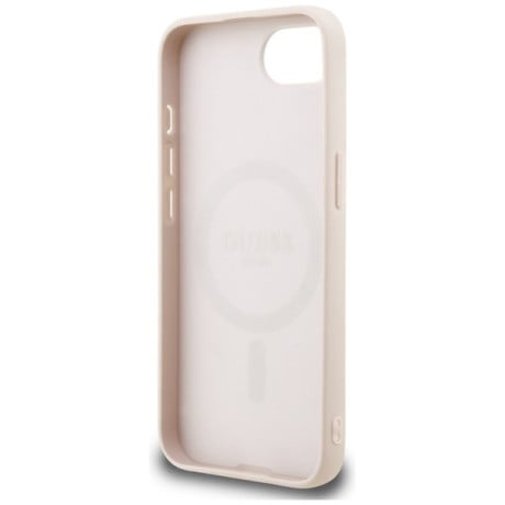 Оригинальный чехол Guess 4G Small 4G and Classic MagSafe iPhone 16e - Pink