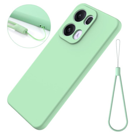 Силіконовий чохол Solid Color Liquid Silicone на OPPO Reno13 Pro 5G - зелений