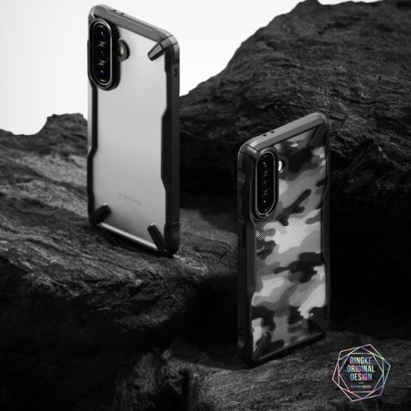Оригинальный чехол Ringke Fusion X Design durable для Samsung Galaxy A36 / A56 5G - Black Camo