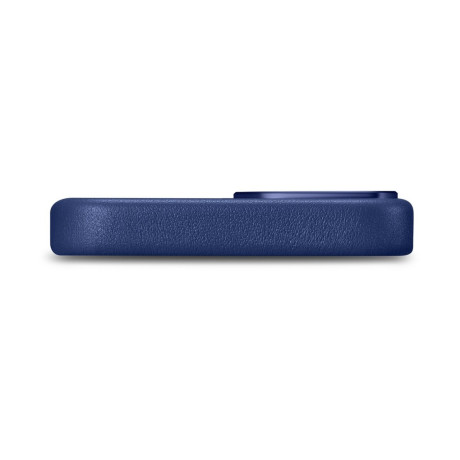 Кожаный чехол iCarer Genuine Leather (MagSafe) для iPhone 14/13 - синий
