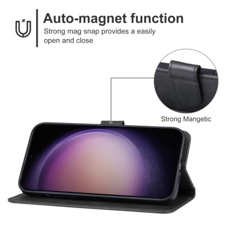Чехол-книжка EsCase Leather для Samsung Galaxy S23 FE 5G - черный