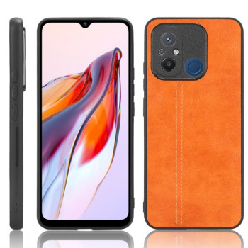 Ударозащитный чехол Sewing Cow Pattern для Xiaomi Poco C55/Redmi 12C/11A- оранжевый