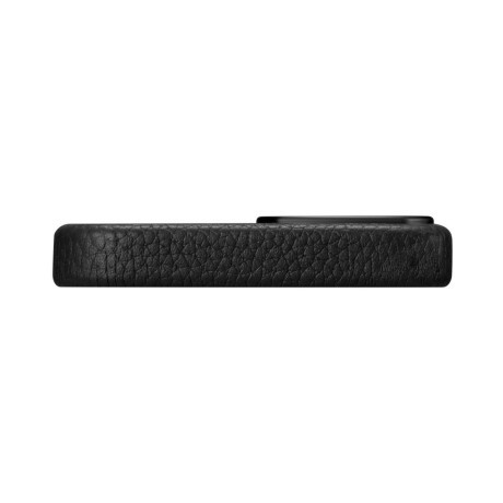 Кожаный чехол iCarer Litchi Premium для iPhone 14 Plus - черный
