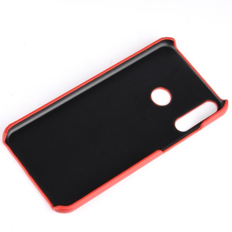 Противоударный чехол Litchi Texture на Xiaomi Redmi 10A/9C - красный