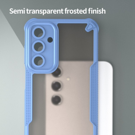 Противоударный чехол Armor Glaze PC Hybrid для Samsung Galaxy A56 5G - синий