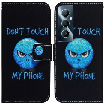 Чехол-книжка Coloured Drawing для Realme C65 4G - Anger