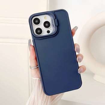 Протиударний чохол Lens Frame Holder Shockproof для iPhone 16 Pro - синій