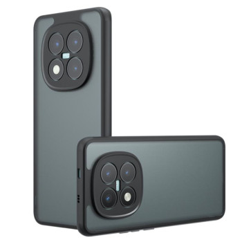 Противоударный чехол Armor Precise Hole гибрид на Xiaomi Redmi Note 15 Pro 5G Global 163.6mm — матовый чёрный