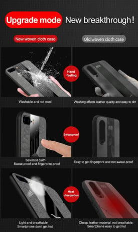 Протиударний чохол XINLI Stitching Cloth на iPhone SE 3/2 2022/2020/8/7 - чорний