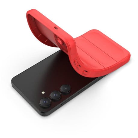 Силіконовий чохол Magic Flannel на Samsung Galaxy S25 FE 5G - синій