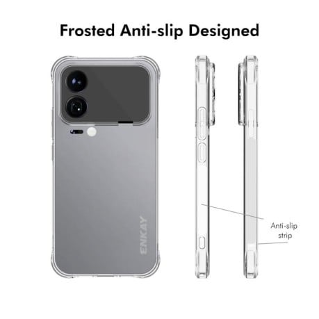 Силиконовый прозрачный чехол ENKAY Clear на Xiaomi 17 Pro Global
