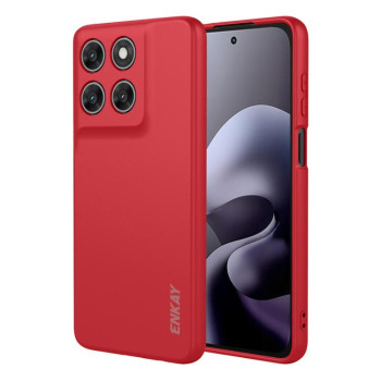 Силиконовый чехол ENKAY Liquid Silicone на Motorola Moto G77 / G67 5G — красный
