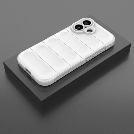 Силиконовый чехол Magic Flannel для iPhone 17 - белый