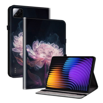 Чехол-книжка Crystal Texture Painted Leather для Xiaomi Pad 7 / Pad 7 Pro - Peony