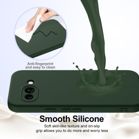 Силіконовий чохол Shockproof Silicone Magsafe для Google Pixel 9a - зелений