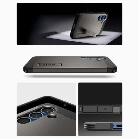 Оригинальный чехол Spigen Tough Armor Mag (Magsafe) на Samsung Galaxy S25 - Dark Gray