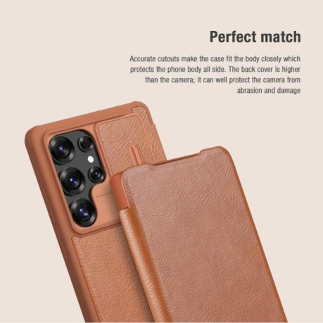 Чохол-книжка Nillkin Qin Series для Samsung Galaxy S25 Ultra 5G - чорний