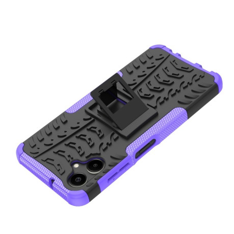 Протиударний чохол Tire Texture на Samsung Galaxy A06 4G - фиолетовый