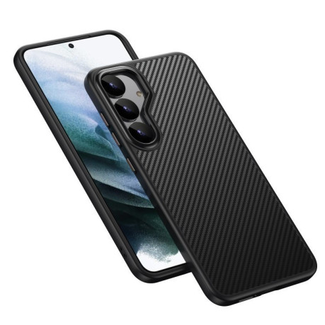 Протиударний чохол Kevlar Fiber Shockproof MagSafe для Samsung Galaxy S25+ 5G - чорний