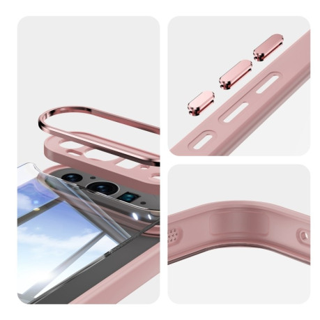 Протиударний чохол Acrylic Hybrid TPU Armor Shockproof для Google Pixel 9 Pro XL - рожевий