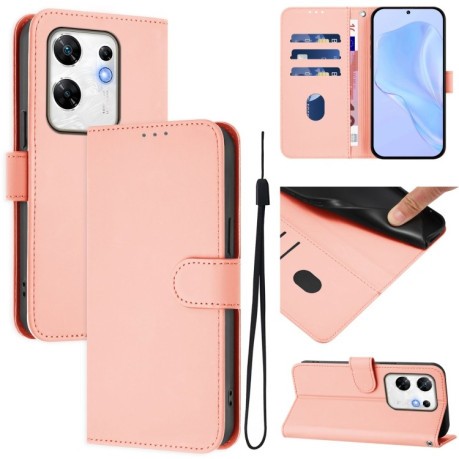 Чехол-книжка Skin Feel Solid Color Leather для Infinix Zero 30 4G - розовый