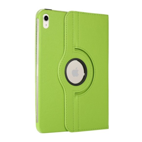 Чехол-книжка 360 Degree Rotation Litchi для iPad 10.9 2022 - зеленый