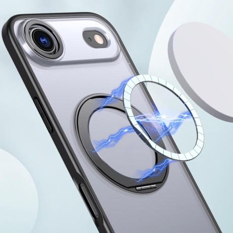Чехол kalebol с MagSafe и подставкой 360 Metal Ring Holder на iPhone Air - черный
