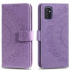 Чохол-книга Totem Flower для Samsung Galaxy M52 5G - фіолетовий