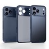 Полупрозрачный матовый противоударный чехол Sulada на iPhone 18 Pro — синий