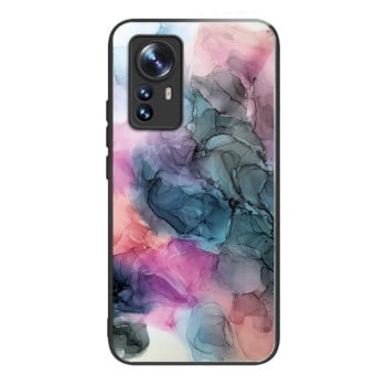 Протиударний скляний чохол Marble Pattern Glass на Xiaomi 12 Pro - Abstract Multicolor